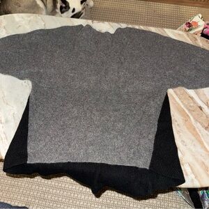 Elegant Two-Tone Sweater